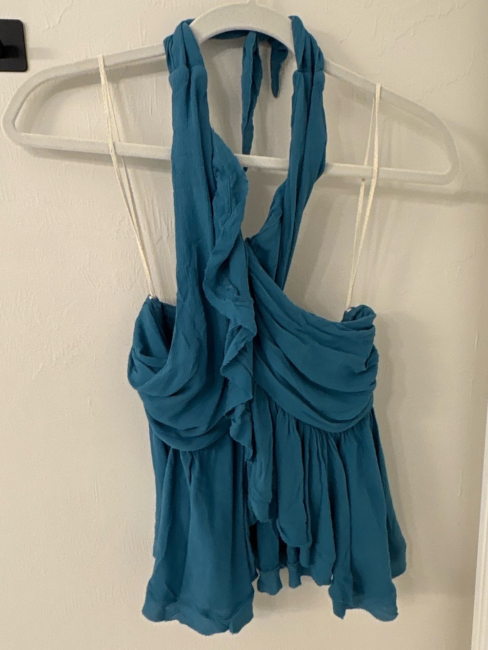 NWT Free People Ruffle Halter Top